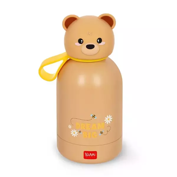 Duplafalú rozsdamentes acél kulacs - Maci - 310 ml