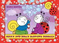 Berry and Dolly blowing bubbles