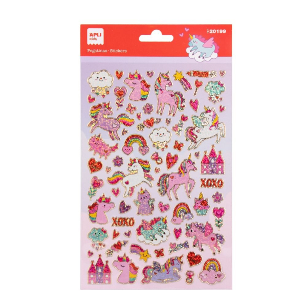 Matrica - Csillogó - Unikornis