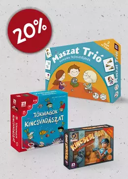 3 társas Berg Judit könyvei mellé!