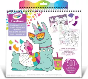 Crayola Creations - Számos matricamozaik alkotófüzet