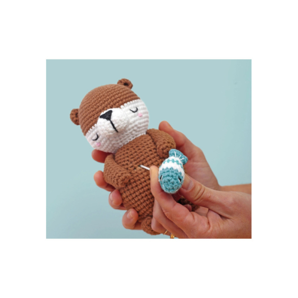 Amigurumi készlet - Zenélő tengeri vidra - 10cm