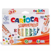 Carioca - Nyomdázó filctoll készlet - 12db