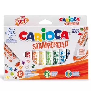 Carioca - Nyomdázó filctoll készlet - 12db