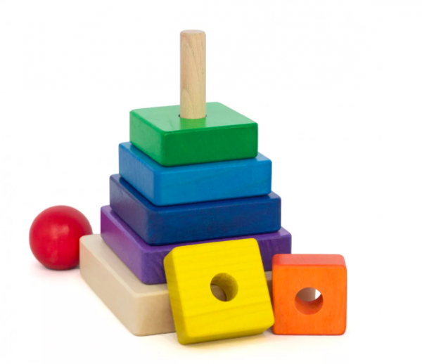 Montessori torony - Szivárvány négyszög