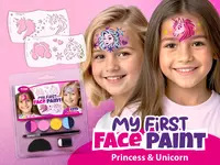 Arcfestő készlet sablonnal - Princess&Unicorn