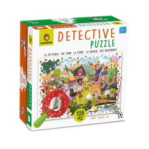 Detektív puzzle - Farm - 108db