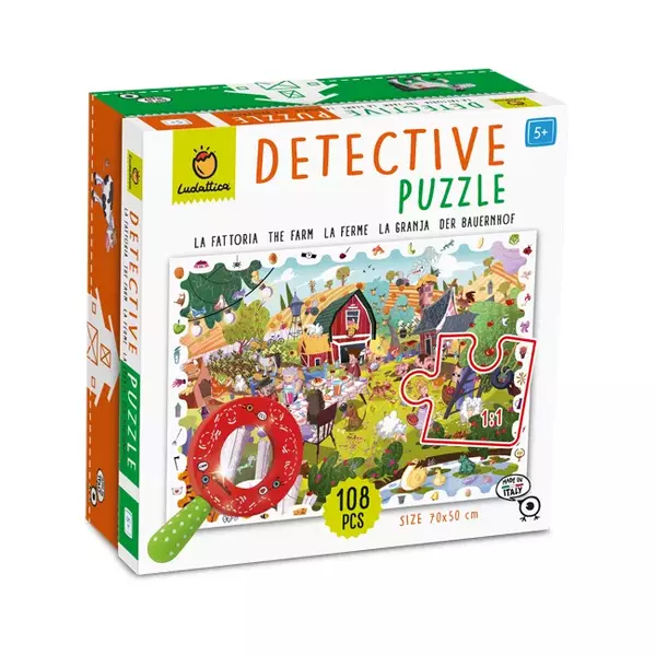 Detektív puzzle - Farm - 108db