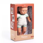 Játék baba - Zöldike - 32cm