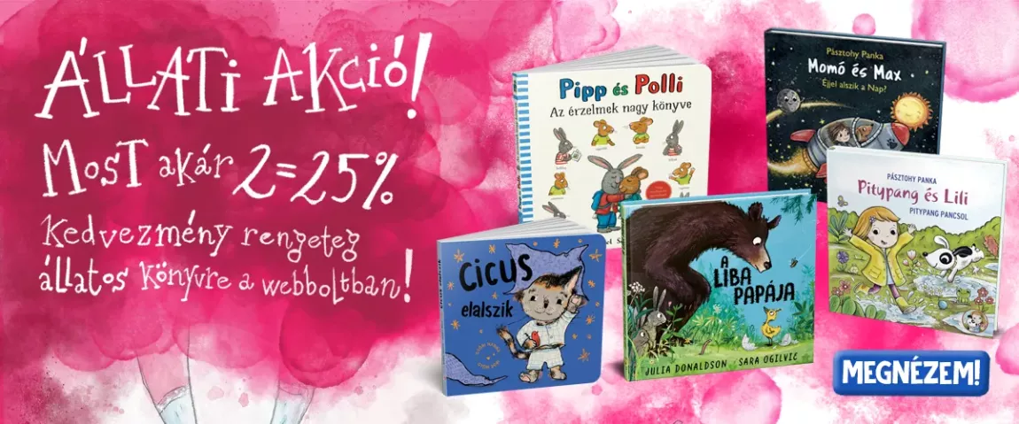 Állatos könyvek akcióban!