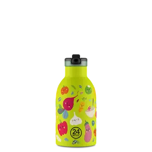 24BOTTLES Kids Clima - Veggie Friends - 330ml - Szívószállal