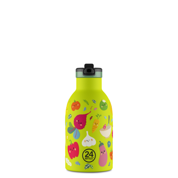 24BOTTLES Kids Clima - Veggie Friends - 330ml - Szívószállal