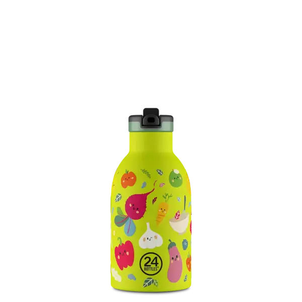 24BOTTLES Kids Clima - Veggie Friends - 330ml - Szívószállal