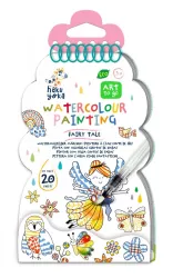 Színezés akvarell festékkel, újratölthető ecsettel - Tündérmese