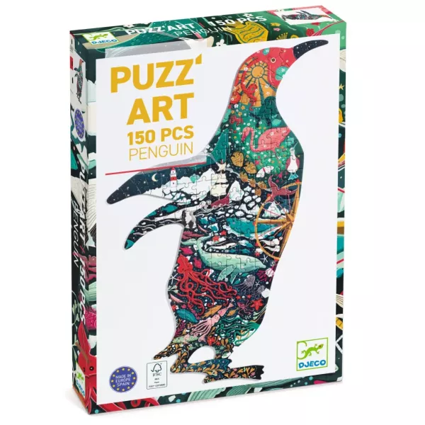 Művészeti puzzle - Pingvin - 150 db-os