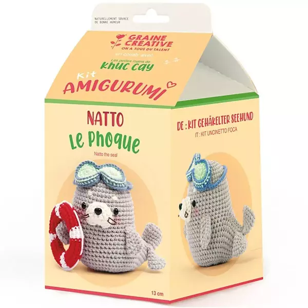 Amigurumi készlet – Fóka - 13 cm