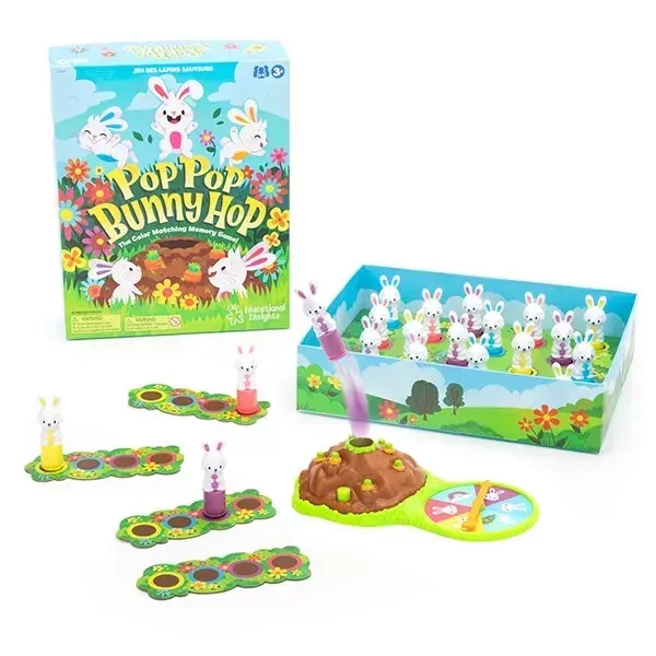 Készségfejlesztő társasjáték - Pop Pop Bunny Hop