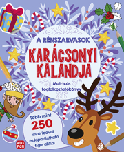 A rénszarvasok karácsonyi kalandja - Matricás foglalkoztatókönyv