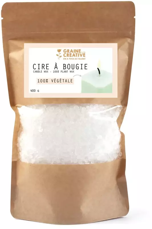 Növényi viasz gyertyaöntéshez - Fehér - 400gr