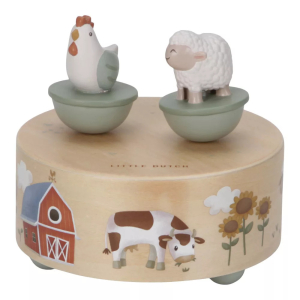 Mozgó figurás zenedoboz - Little Farm