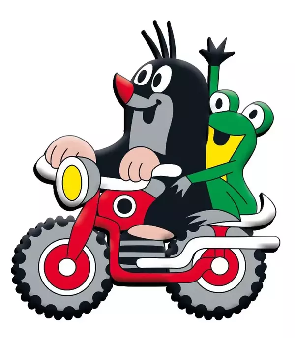 3D mágnes - Kisvakond motoron