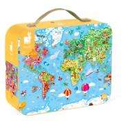 Puzzle bőröndben - A világ, 300db-os