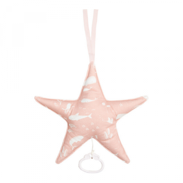 Csillag alakú zenélő játék - óceán - pink