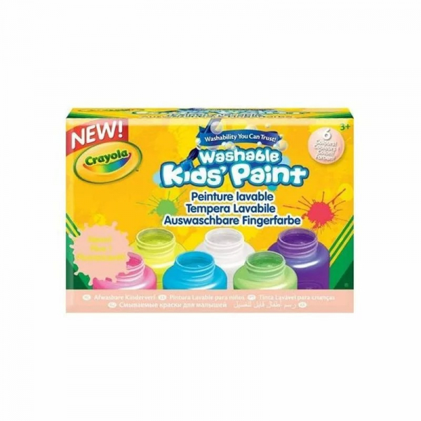 Crayola - Lemosható neon festék 6 db