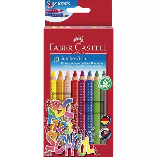 Faber Castell - Grip Jumbo színesceruza szett - 10db