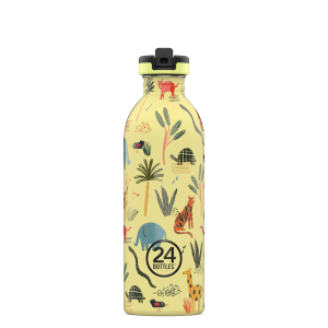 24Bottles Kids kulacs - Jungle Friends - 500ml - Szívószállal