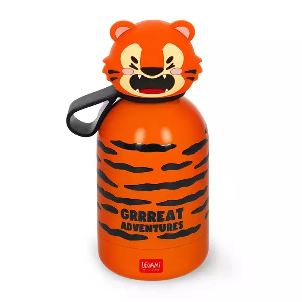 Duplafalú rozsdamentes acél kulacs - Tigris - 310 ml