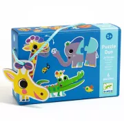 Párosító puzzle - Mozgó állatok