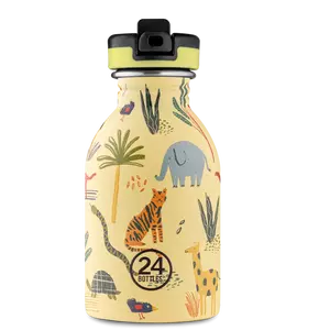 24Bottles Kids kulacs - Jungle Friends - 250ml - Szívószállal