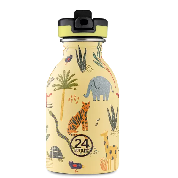 24Bottles Kids kulacs - Jungle Friends - 250ml - Szívószállal