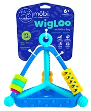 Wigloo - Szenzoros szilikon rágóka - Piramis, mozgó elemekkel