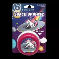 Kerérkpár csengő színes led világítással - rózsaszín, unikornis