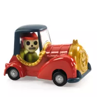 CRAZY MOTORS játékautó - Piros kobak - Red Skull