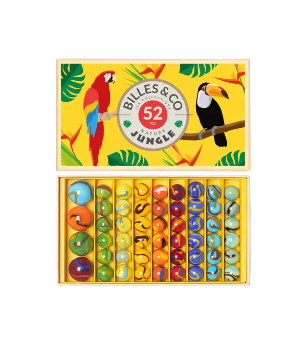 Billes & Co üveggolyó szett - large box - Jungle