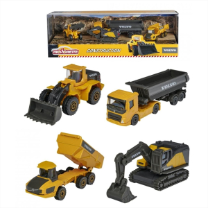 Majorette - Volvo Construction ajándékdoboz - 4db-os