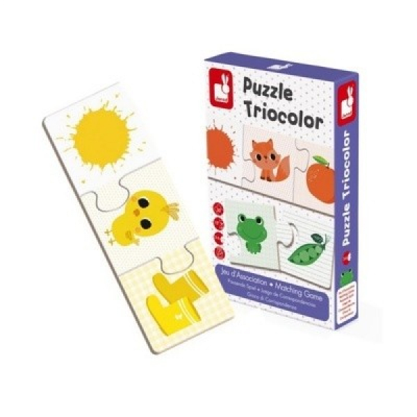 Puzzle Triocolor - Párosító játék 30 db-os