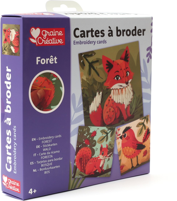 Hímzőkártyák – Erdei motívumok 