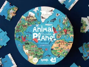 Böngésző puzzle - Állatok bolygója - 70db