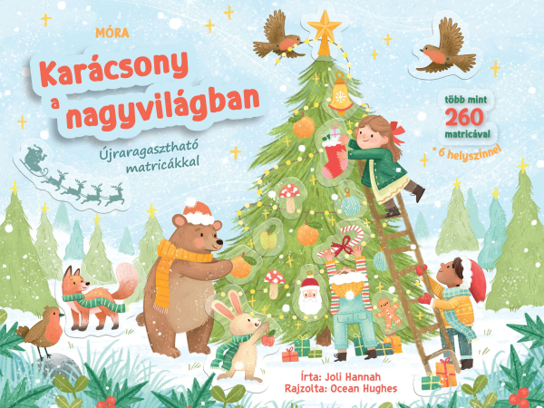 Karácsony a nagyvilágban - újraragasztható matricákkal