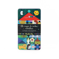 Metálfényű ceruza díszdobozban - Csillaghullás - 12db