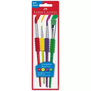 Faber Castell - Ecsetkészlet - puha fogás, 4 db