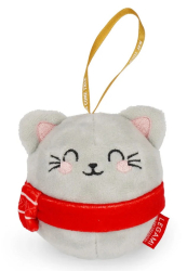 Plüss karácsonyi dísz - Cica