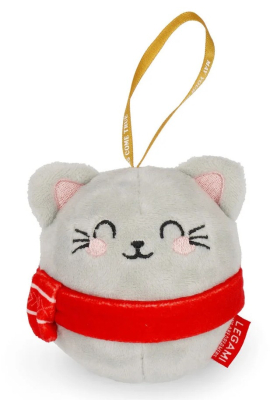 Plüss karácsonyi dísz - Cica