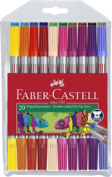 Faber Castell - 20db-os kétvégű filctoll készlet