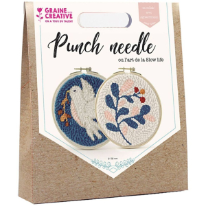 Dupla punch needle hímzőkészlet - 15 cm