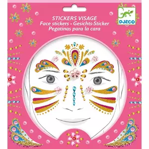Arc dekoráló matrica - Arany hercegnő
